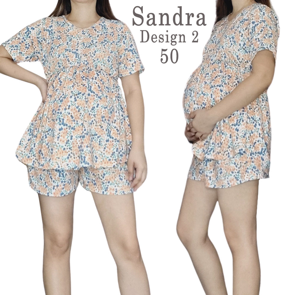 Sandra Pregnancy, Maternity Terno - Blouse and Shorts Set
