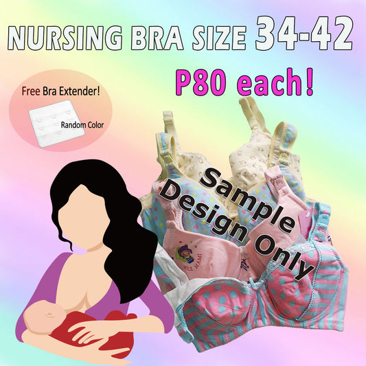 Nursing Bra, Maternity bra,  Breastfeeding Bra -  Size 34 to 42