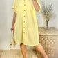 Gaela Polo Button Down Dress Fits Up to2XL