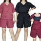 Naira Top and Shorts Coordinates,  Nursing Lounge Wear,  Breastfeeding Terno
