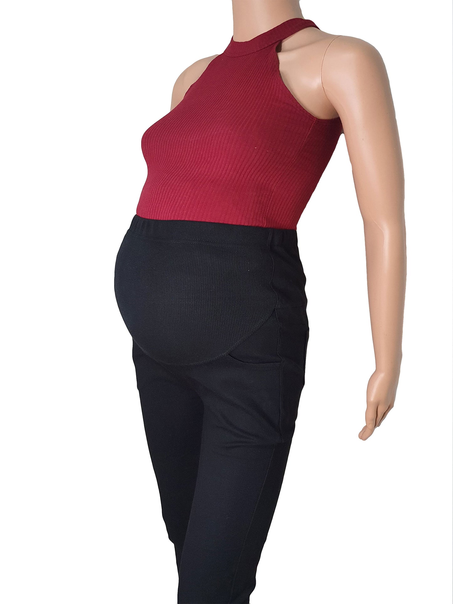 Maternity Pregnancy Pants Stretchable with Adjustable Waist Garter