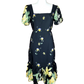 Sachsha  Dress Puff Sleeves BKK Dress - Bangkok Made