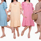 Ella 3/4 Sleeves Ruffled Midi Dress Fits Up to XL - Can be worn by Pregnant Women