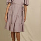 Lucy Puff Sleeves Midi Dress