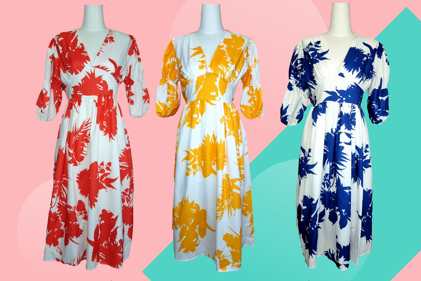 Imelda Dress 3/4 Sleeves BKK Dress - Bangkok Made