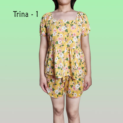 Trina Pregnancy, Maternity Terno - Blouse and Shorts Sets